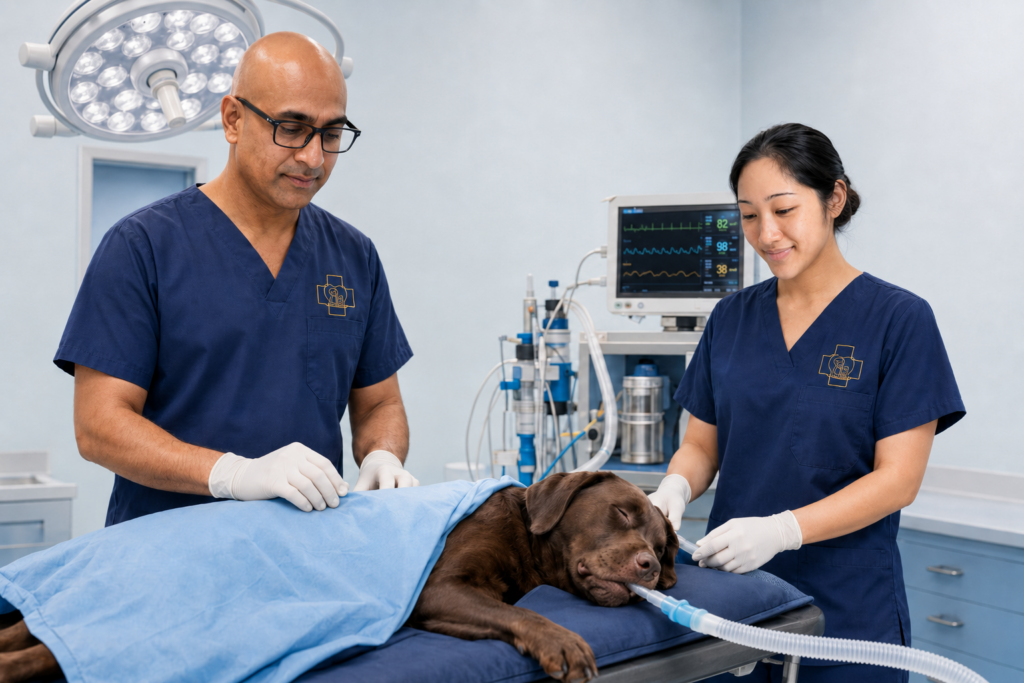 Surgery and anaesthesia at PETCAREVET-X